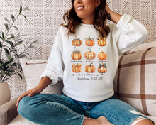 Load image into Gallery viewer, Galatians 5:22-23 pumpkin crew neck sweatshirt
