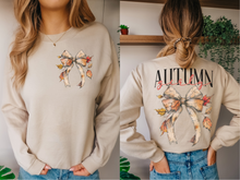 Load image into Gallery viewer, Autumn girly double sided crew neck sweatshirt
