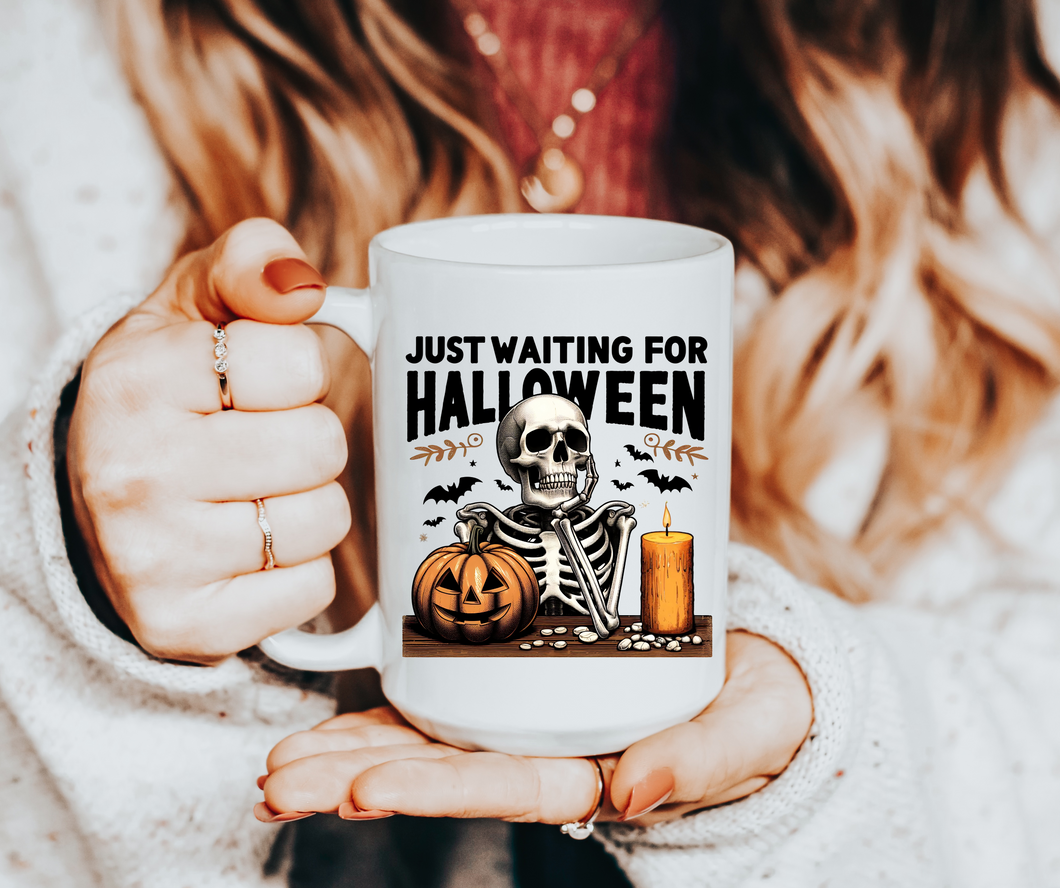 Just waiting for Halloween coffee mug