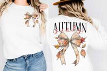 Load image into Gallery viewer, Autumn girly double sided crew neck sweatshirt
