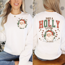 Load image into Gallery viewer, HAVE A HOLLY JOLLY CHRISTMAS FRONT AND BACK CREWNECK SWEATSHIRT
