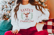 Load image into Gallery viewer, SANTA COCKTAIL CLUB CREWNECK SWEATSHIRT
