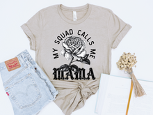 Load image into Gallery viewer, MY SQUAD CALLS ME MAMA GRAPHIC TEE
