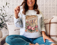 Load image into Gallery viewer, CONSIDER THE WILDFLOWERS LUKE 12:27 CREWNECK SWEATSHIRT
