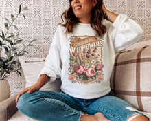 Load image into Gallery viewer, CONSIDER THE WILDFLOWERS LUKE 12:27 CREWNECK SWEATSHIRT
