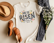 Load image into Gallery viewer, HE IS RISEN EASTER GRAPHIC TEE
